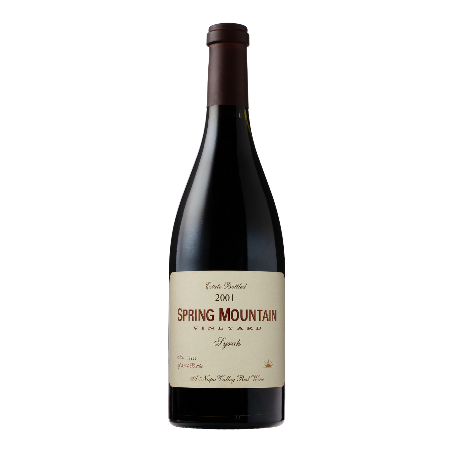 2001 Estate Syrah.