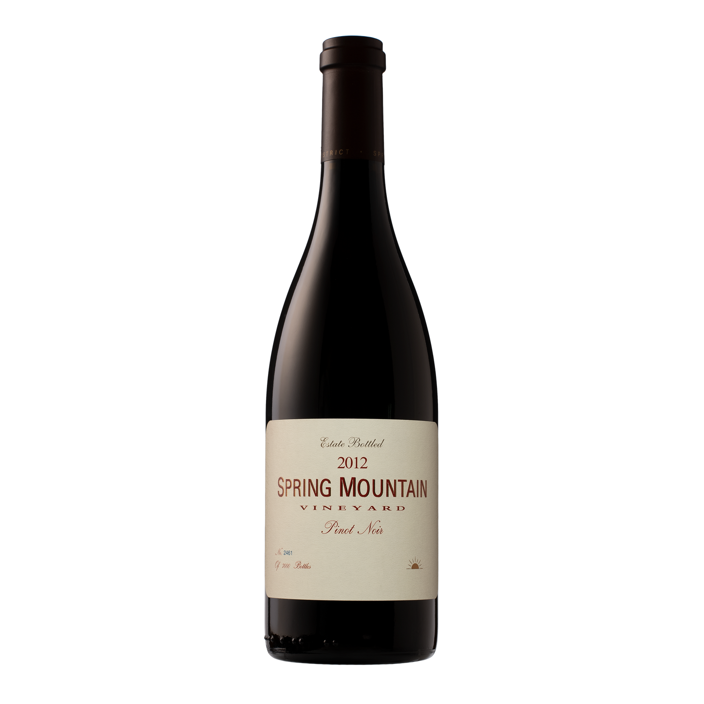 2012 Spring Mountain Estate Pinot Noir Napa Valley.