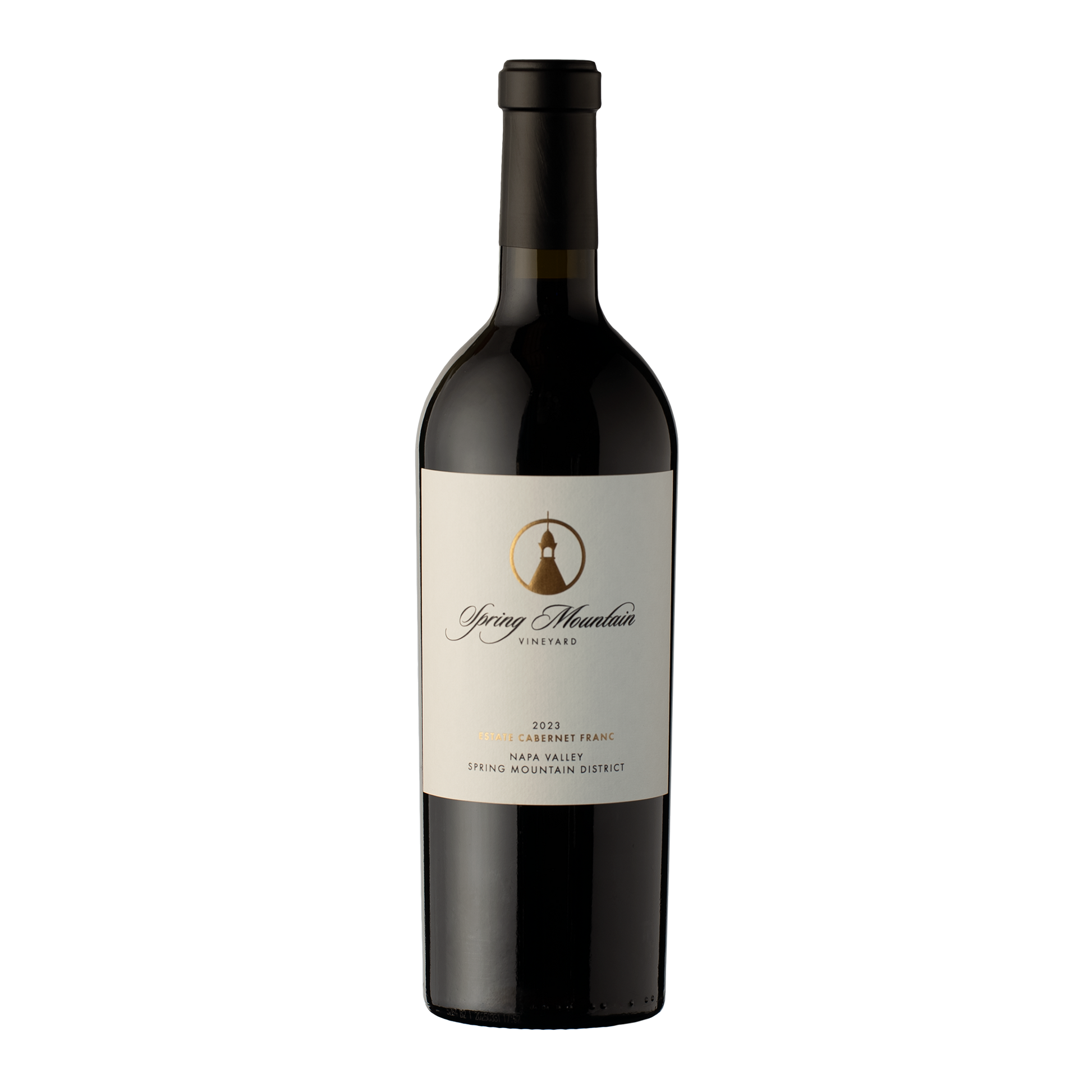 The 2023 Estate Cabernet wine bottle from Spring Mountain Vineyard.
